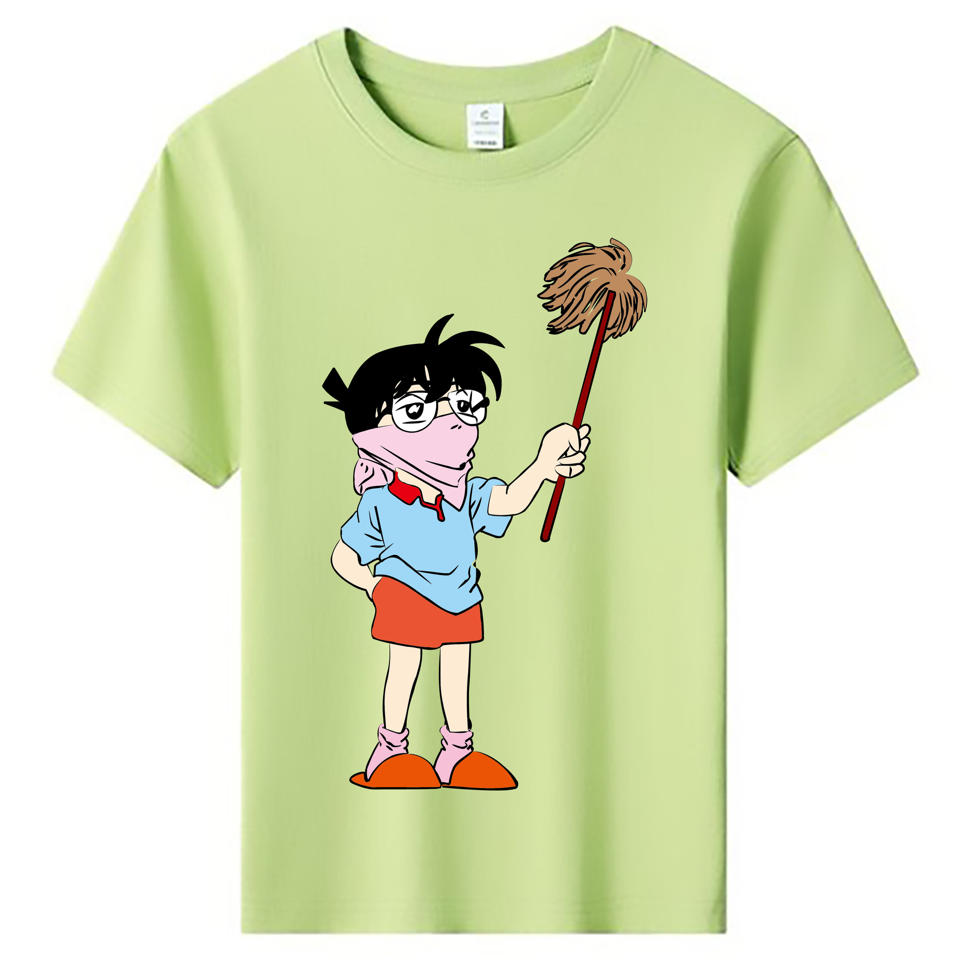 （画像用） 名探偵コナン 江戸川 コナン Detective Conan Conan Edogawa 綿100％キッズTシャツ（フロントプリント）